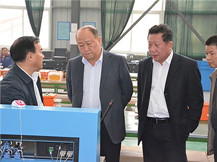 Peng Jianxun, Deputy Director of the former National Coal Mine Safety Supervision Bureau, and his delegation visited "Xiangtan Hengxin" to inspect the work