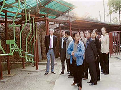 German DBT company inspects the company's coal mine overhead passenger device project