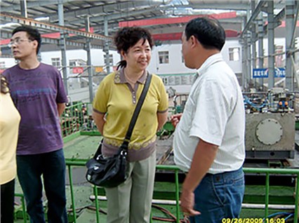 The evaluation team of "Hunan Province Famous Brand Products" visited the company to inspect the wor
