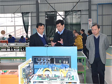 Director Liu of the Ministry of Finance and his delegation visited "Xiangtan Hengxin" to inspect the work