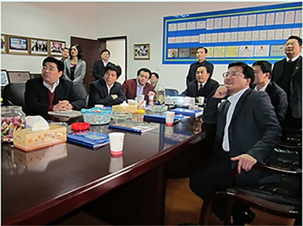 Xiangtan City Mayor Wu Qixiu came to our company to inspect the work