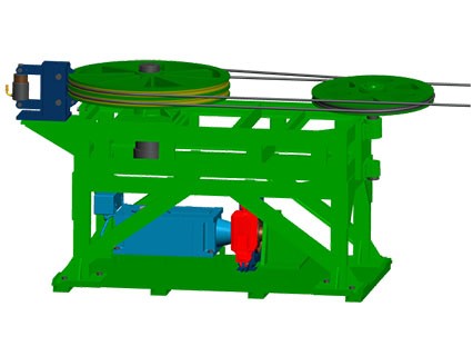 Hydraulic floor double groove double wheel drive device