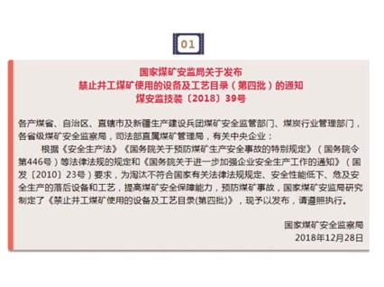 Six batches of prohibited equipment and processes for coal mines, please collect them!
