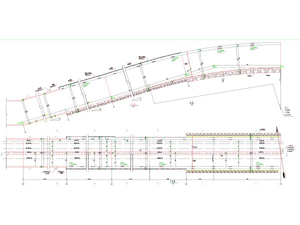 Horizontal and sectional views of the main inclined shaft