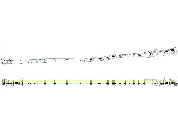 Cross section diagram of overhead passenger device