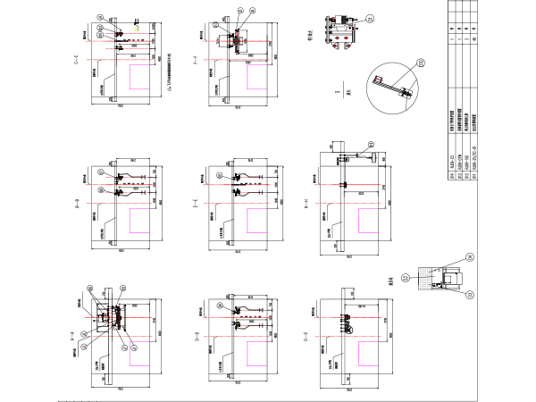 Cross section diagram of overhead passenger device