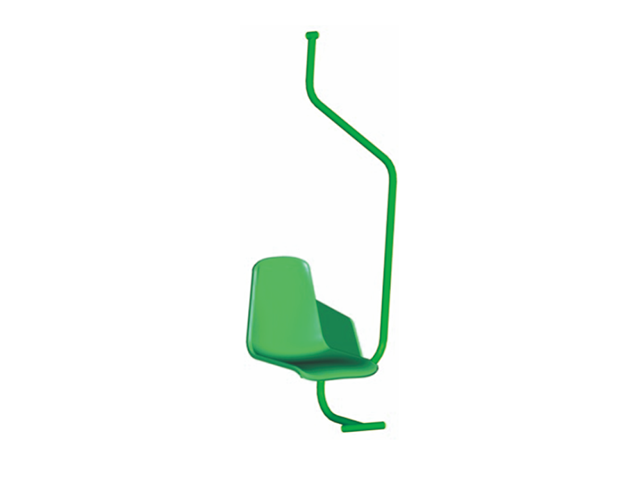 G-shaped backrest armrest side suspension rod type suspension chair