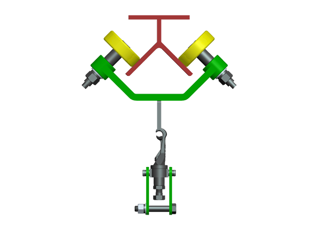 Angle steel track passenger vehicle